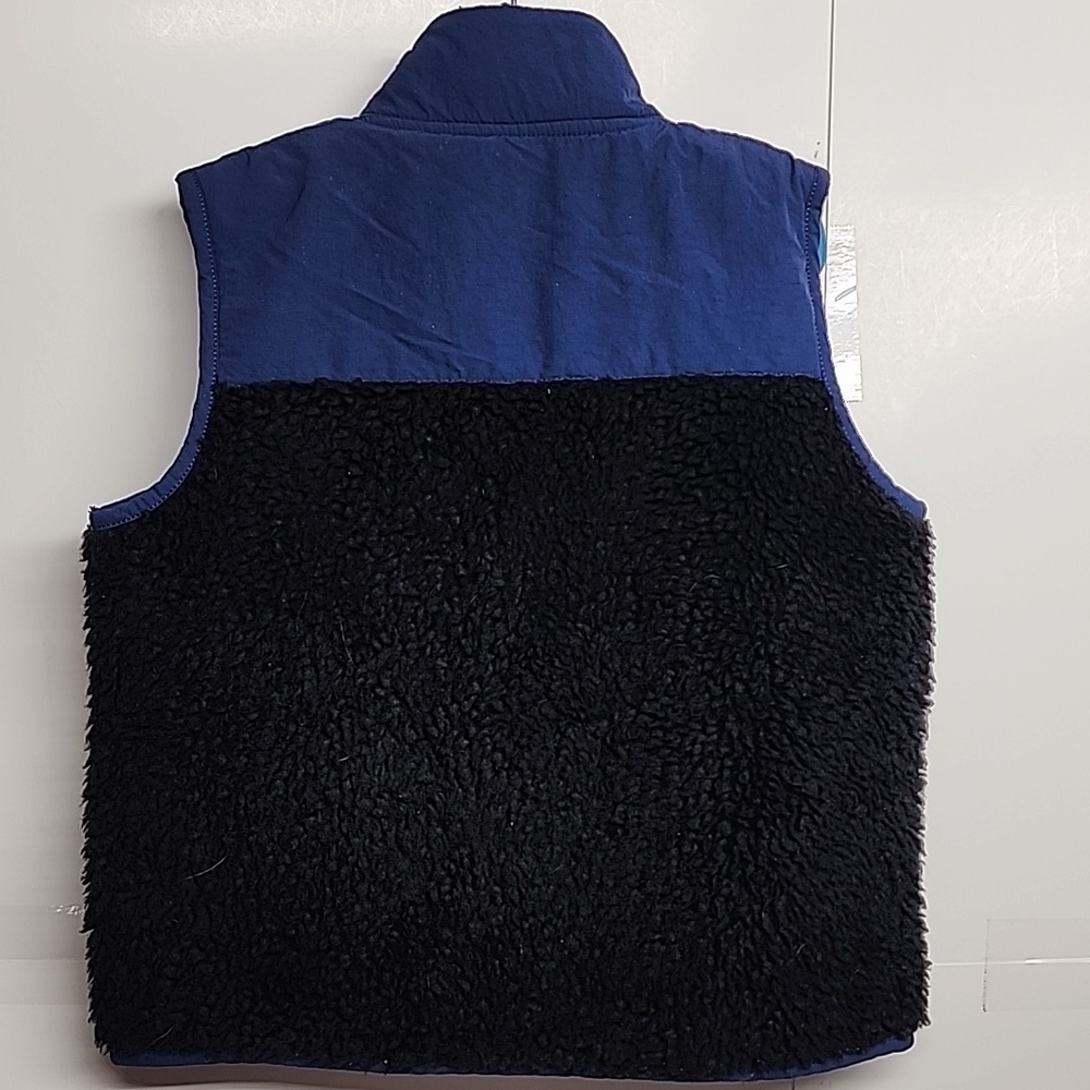 J. Crew Blue & Black Kids Size 7 Warm Comfortabke Winter Vest - Picture 9 of 10